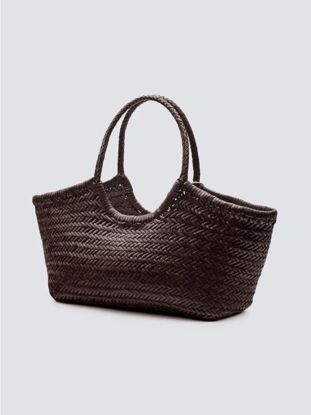 Dragon Diffusion Brown Nantucket Basket Bag Shoulder Tote Bag - Picture 3 of 14